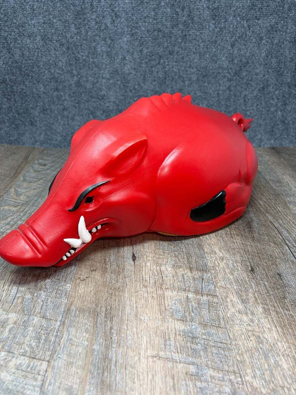 Arkansas Razorback Hard Plastic Game Day Hog Head Hat Jenkins Enterprises GUC